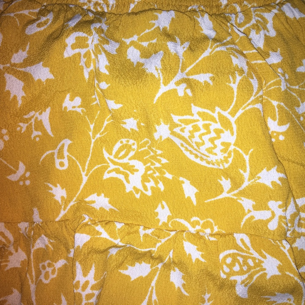 4 for $20/Yellow Floral forever 21 skirt - Picture 5 of 11